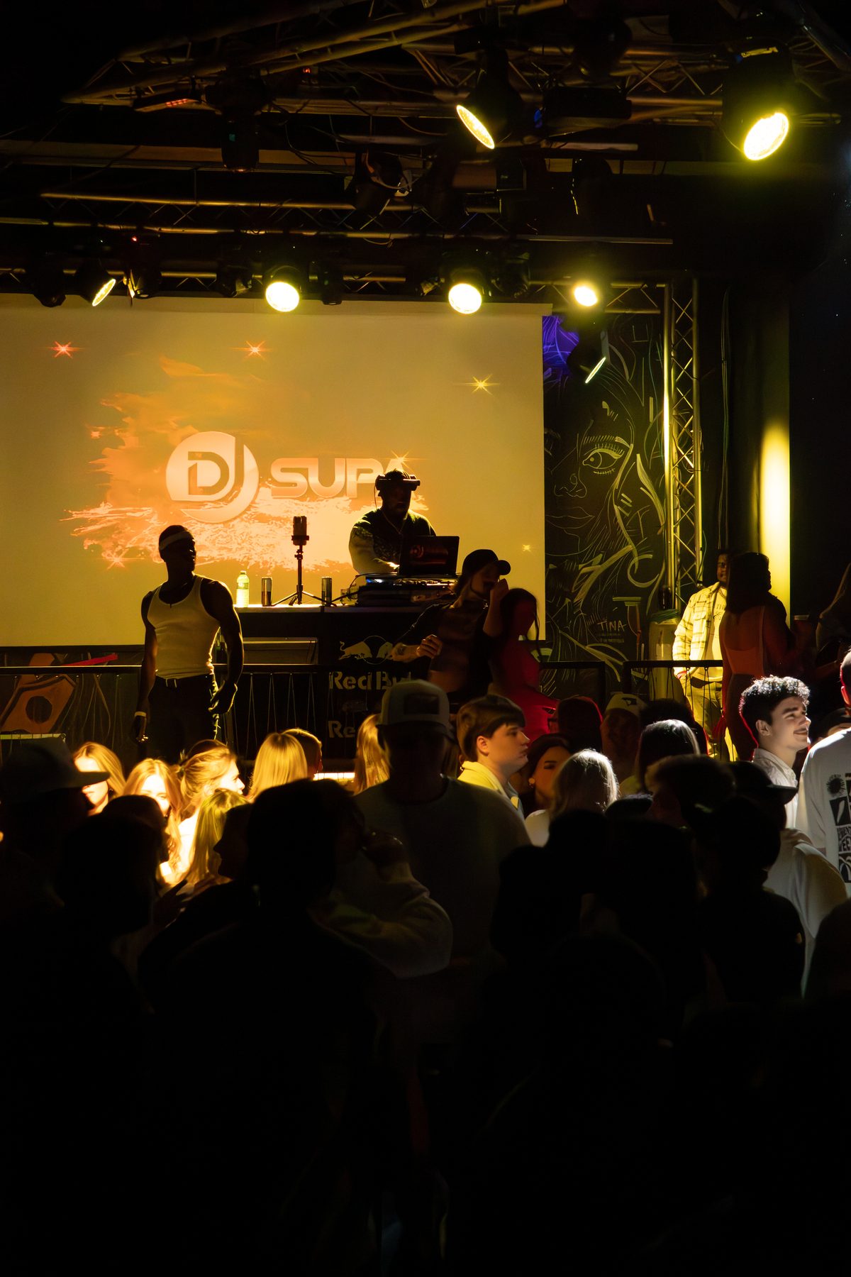 Band performing on stage